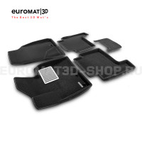 Текстильные 3D коврики Euromat3D Lux в салон для Kia Sorento (2009-2012) № EM3D-002930 Текстильные 3D коврики Euromat3D Lux в салон для Kia Sorento (2009-2012) № EM3D-002930