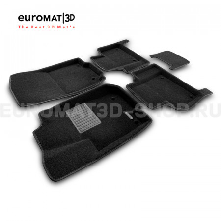 Текстильные 3D коврики Euromat3D Business в салон для Mercedes ML-Class (W166) (2011-2016) № EMC3D-003517