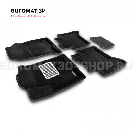 Текстильные 3D коврики Euromat3D Lux в салон для Toyota Hilux (2016-) № EM3D-005134