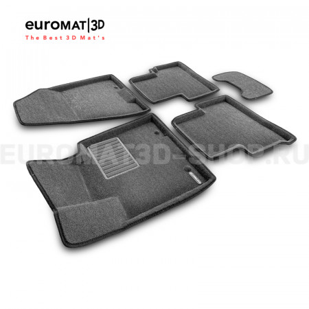 Текстильные 3D коврики Euromat3D Business в салон для Kia Sportage (2016-2022) № EMC3D-002927G Серые Текстильные 3D коврики Euromat3D Business в салон для Kia Sportage (2016-2022) № EMC3D-002927G Серые