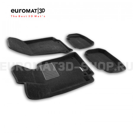 Текстильные 3D коврики Euromat3D Premium в салон для Mercedes E-Class Coupe (C238) (2017-) № EMPR3D-003507