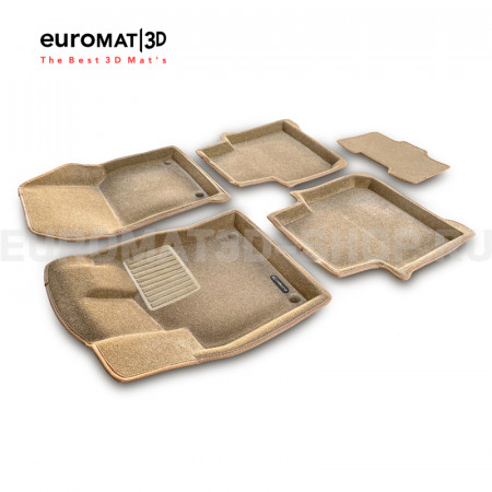 Текстильные 3D коврики Euromat3D Business в салон для Skoda Kodiaq (2017-2024) № EMC3D-004512T Бежевые Текстильные 3D коврики Euromat3D Business в салон для Skoda Kodiaq (2017-2024) № EMC3D-004512T Бежевые