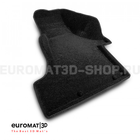 Текстильные 3D коврики Euromat3D Business в салон для Volkswagen Multivan (T5/T6) (2004-) № EMC3D-005400