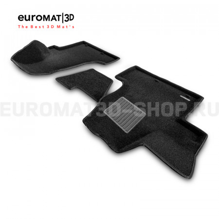 Текстильные 3D коврики Euromat3D Business в салон для Volkswagen Multivan (T5/T6) (2004-) № EMC3D-005400