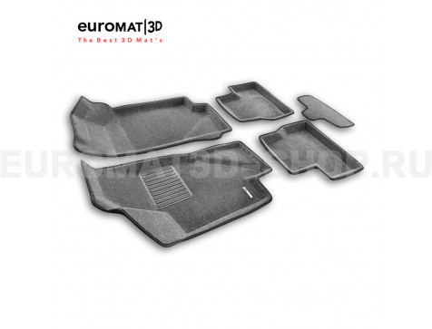 Текстильные 3D коврики Euromat3D Business в салон для Datsun On-Do (2014-2020) № EMC3D-005310G Серые Текстильные 3D коврики Euromat3D Business в салон для Datsun On-Do (2014-2020) № EMC3D-005310G Серые