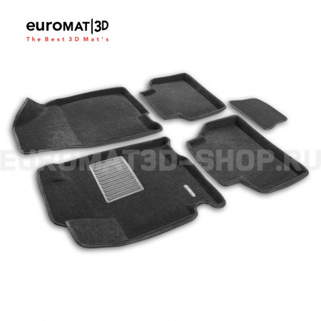 Текстильные 3D коврики Euromat3D Business в салон для Jac J7 (2023-) № EMC3D-000012