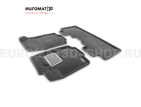 Текстильные 3D коврики Euromat3D Lux в салон для Chevrolet Captiva (2018-) № EM3D-001514