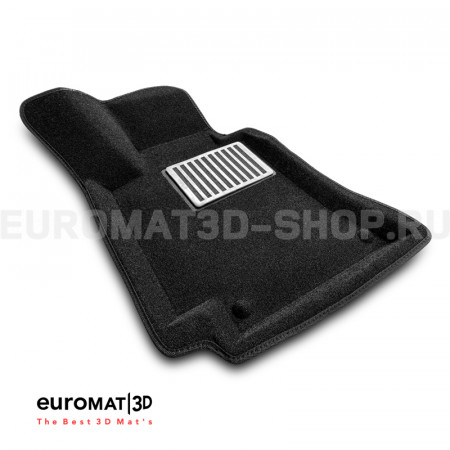 Текстильные 3D коврики Euromat3D Lux в салон для Mercedes AMG GT (2017-) № EM3D-003519